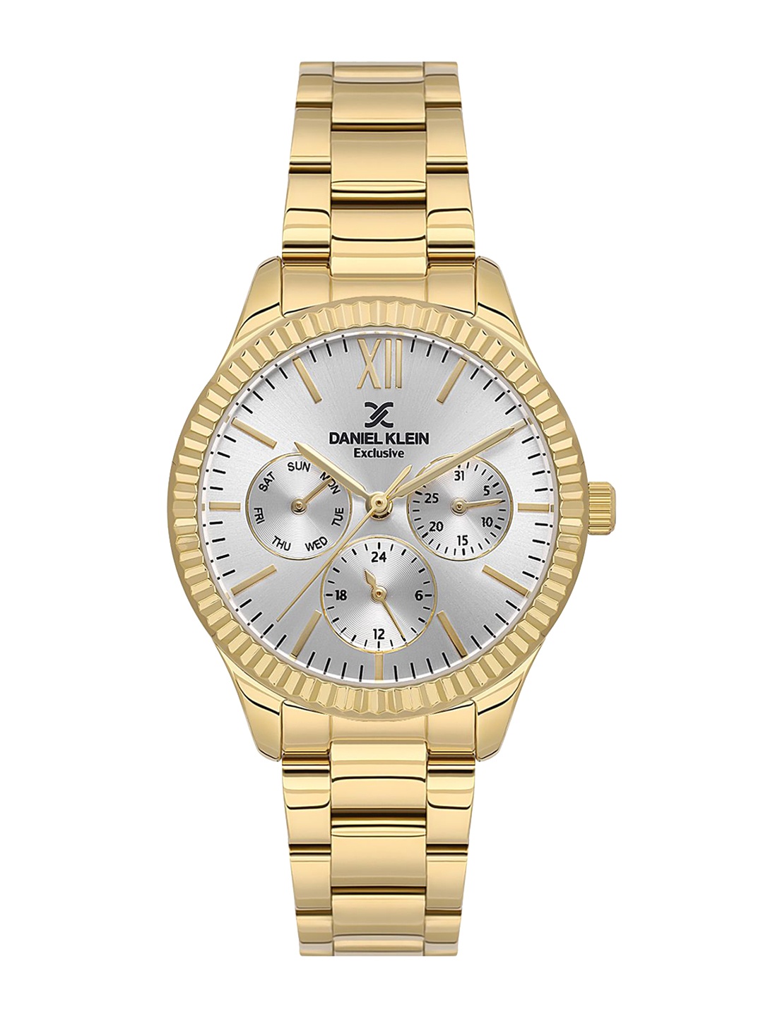 

Daniel Klein Women Dial & Bracelet Style Straps Analogue Watch DK.1.13823-2, Silver
