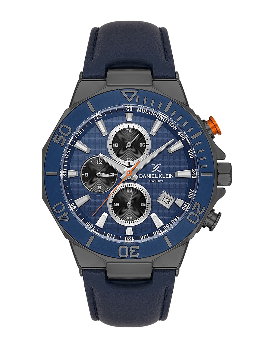 

Daniel Klein Men Dial & Leather Straps Analogue Watch DK.1.13841-4, Blue