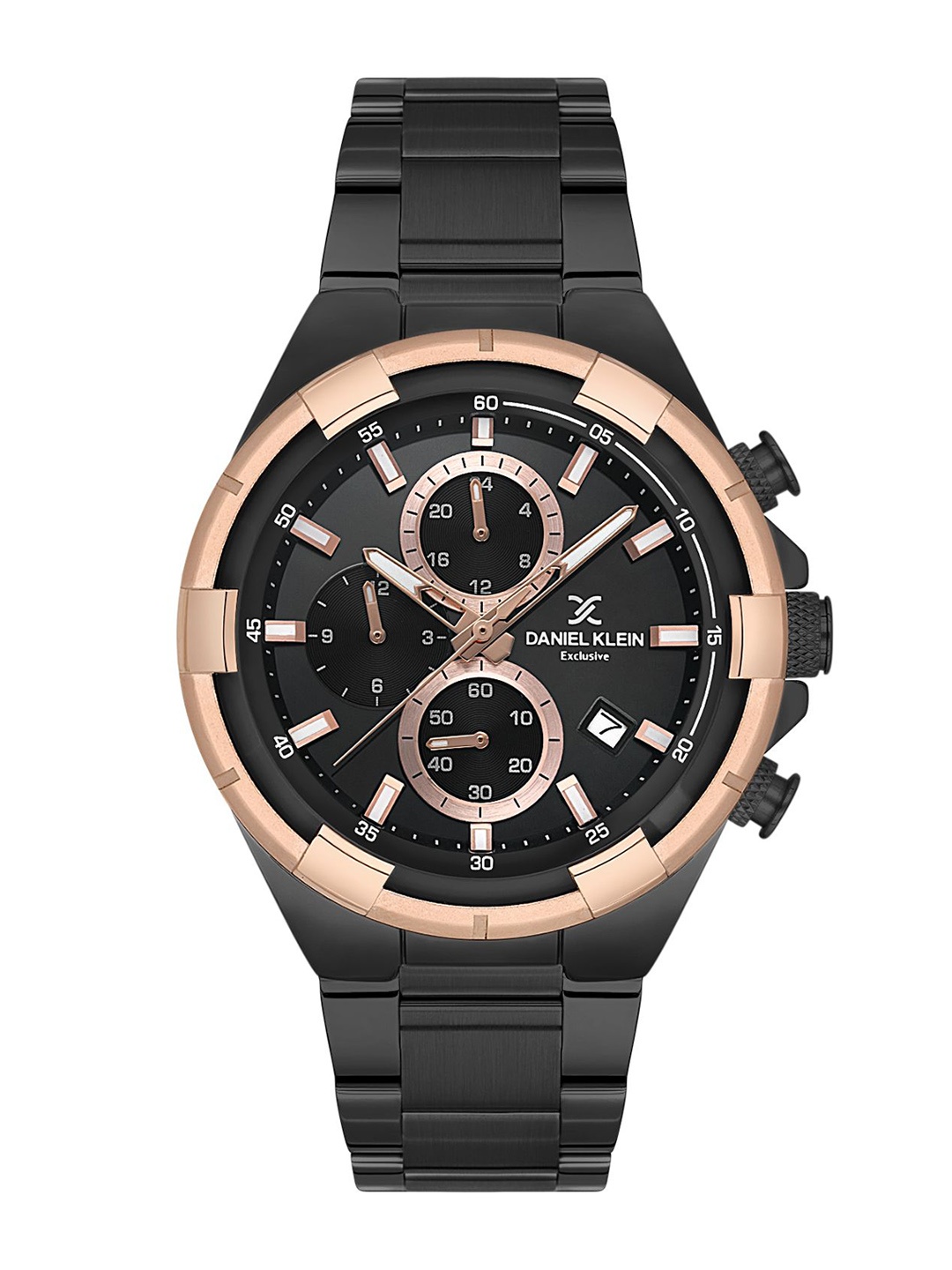 

Daniel Klein Men Dial & Bracelet Style Straps Analogue Watch DK.1.13804-5, Black
