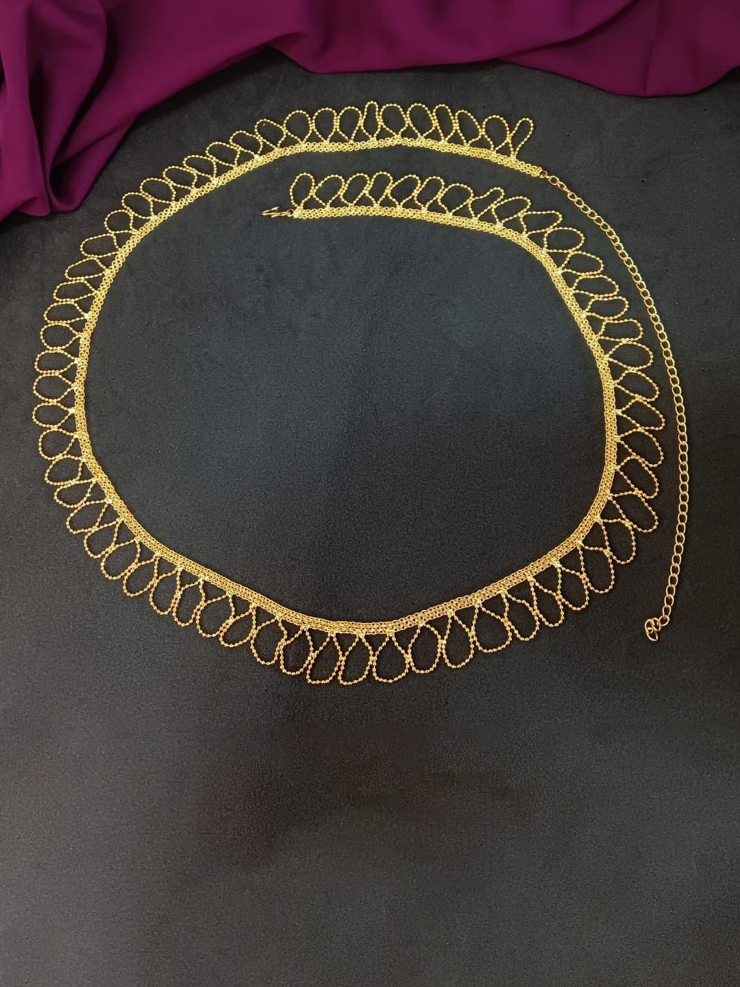 

Efulgenz Kamarband Waist Chain Saree Accessories, Gold