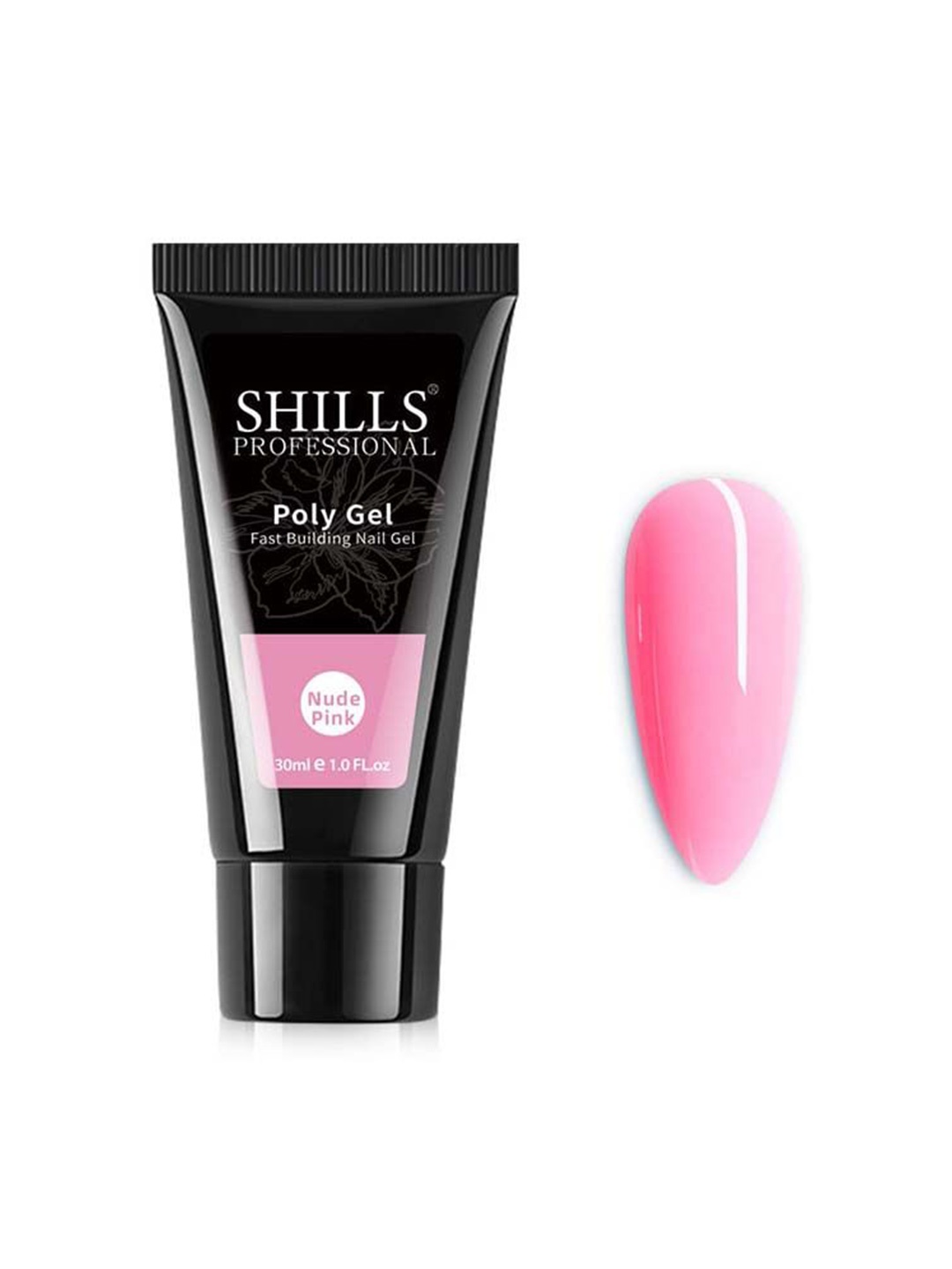 

shills professional Nail Art UV Fast Building Poly Gel - 30 ml Shade Nude Pink