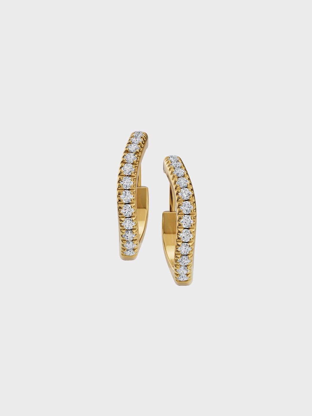 

Anushka Jain Jewellery 925 Sterling Silver Gold Plated Cubic Zirconia Hoop Earrings