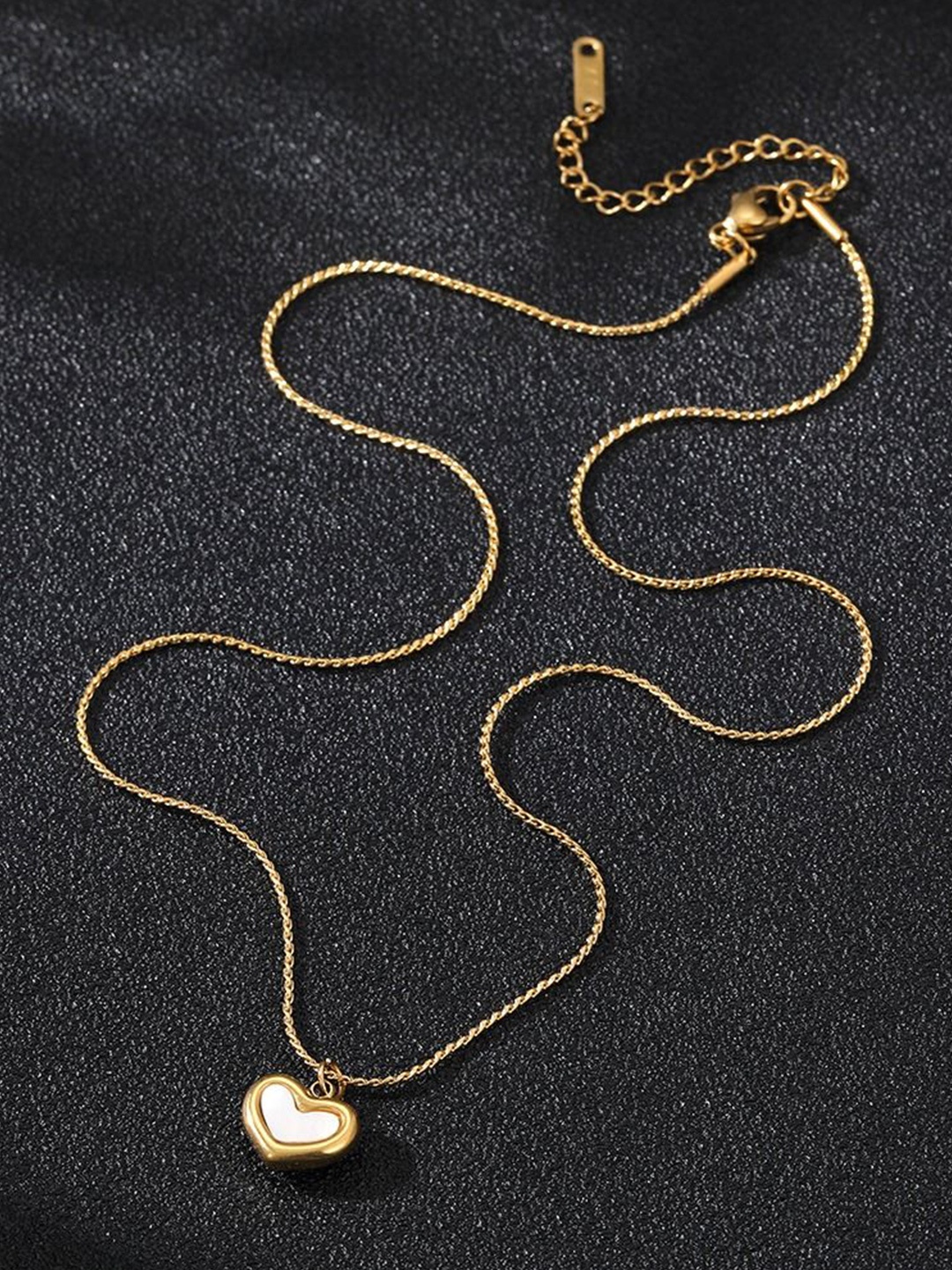 

KRYSTALZ Gold-Plated Stainless Steel Pendant With Chain