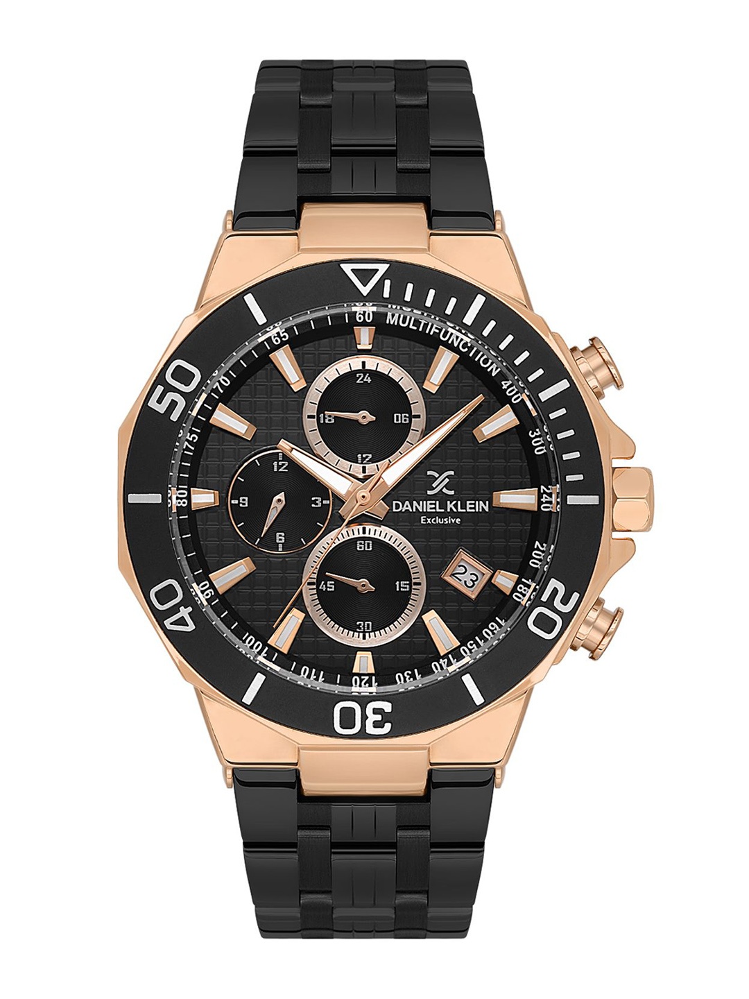 

Daniel Klein Men Dial & Bracelet Style Straps Analogue Watch DK.1.13840-5, Black