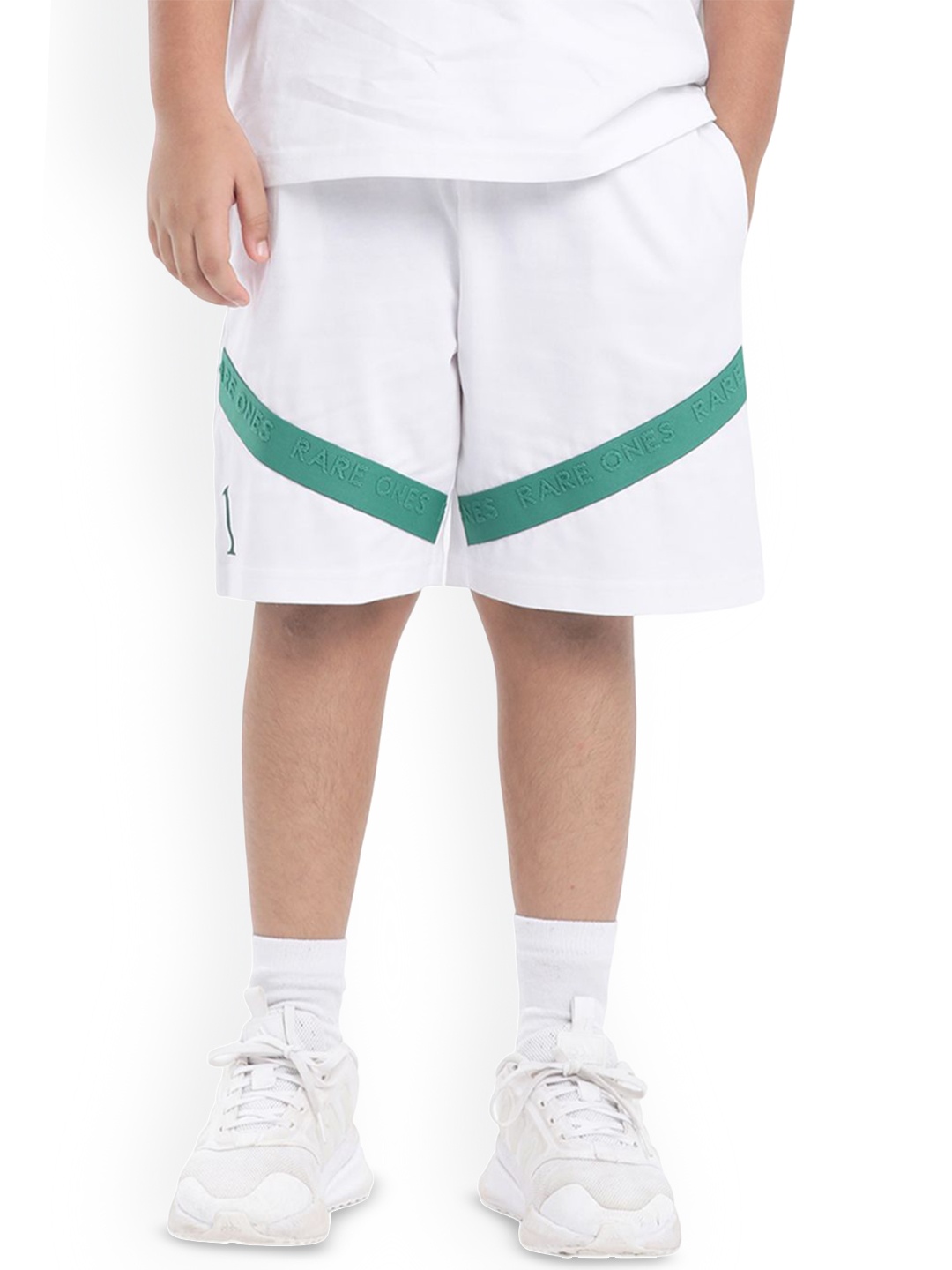 

RARE ONES Boys Printed Mid-Rise Regular Fit Shorts, White