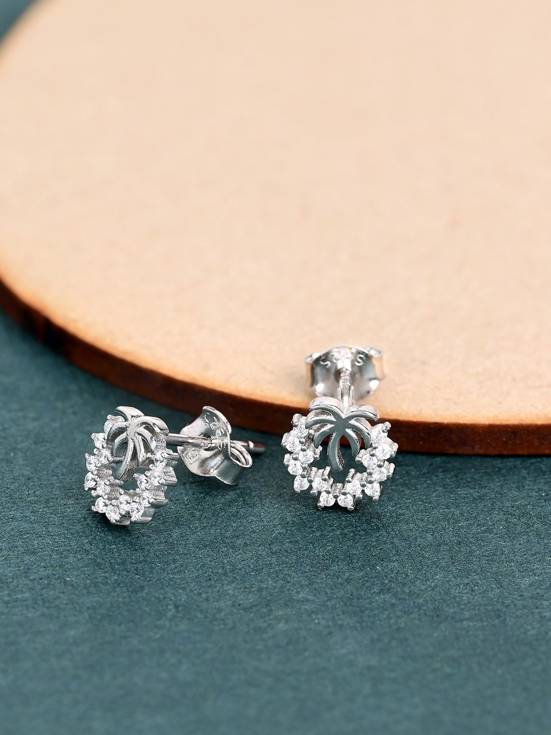 

TOUCH925 Pure Silver Contemporary Cubic Zirconia Studs