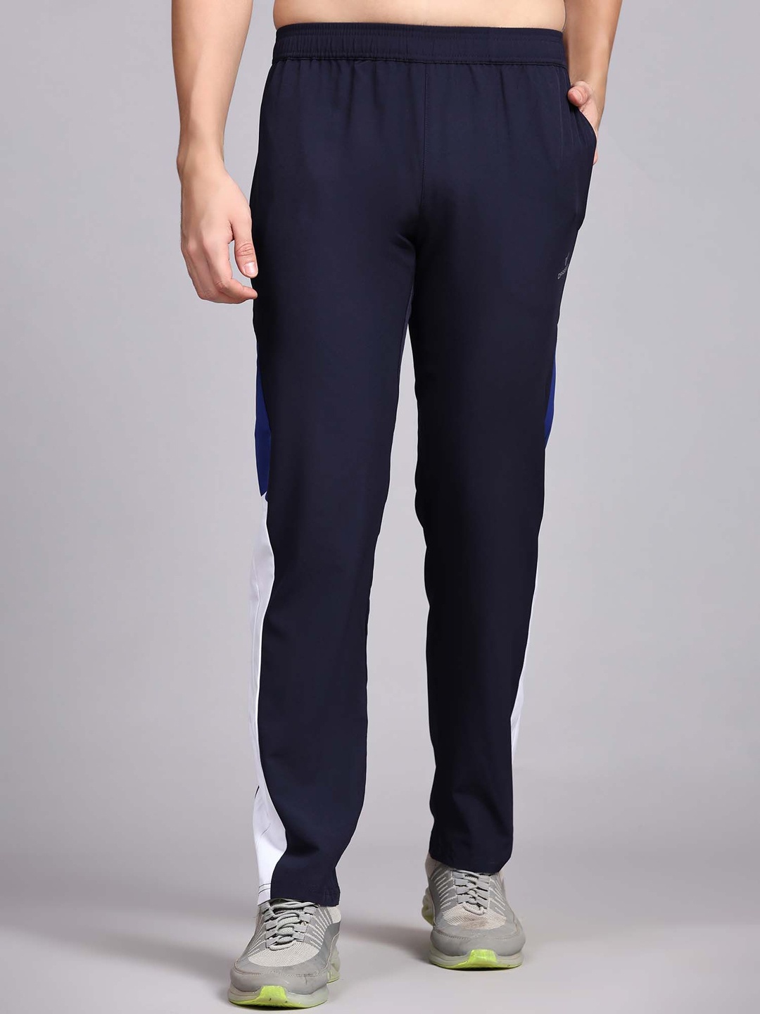 

Dpassion Men Solid Running Regular Fit Track Pants, Navy blue