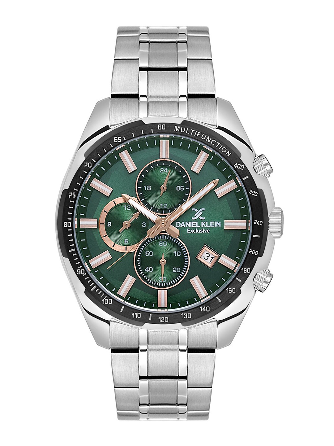 

Daniel Klein Men Dial & Bracelet Style Straps Analogue Watch DK.1.13854-2, Green