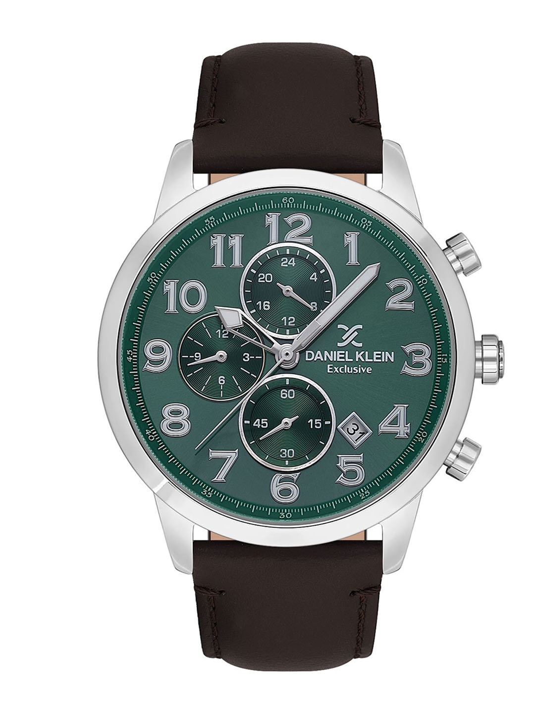 

Daniel Klein Men Printed Dial & Leather Straps Analogue Watch DK.1.13833-3, Green