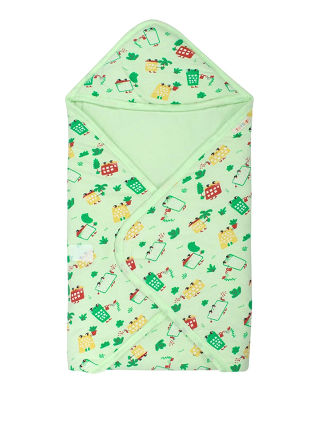 

TIDY SLEEP Kids Pure Cotton Printed Baby Sleeping Bag, Green