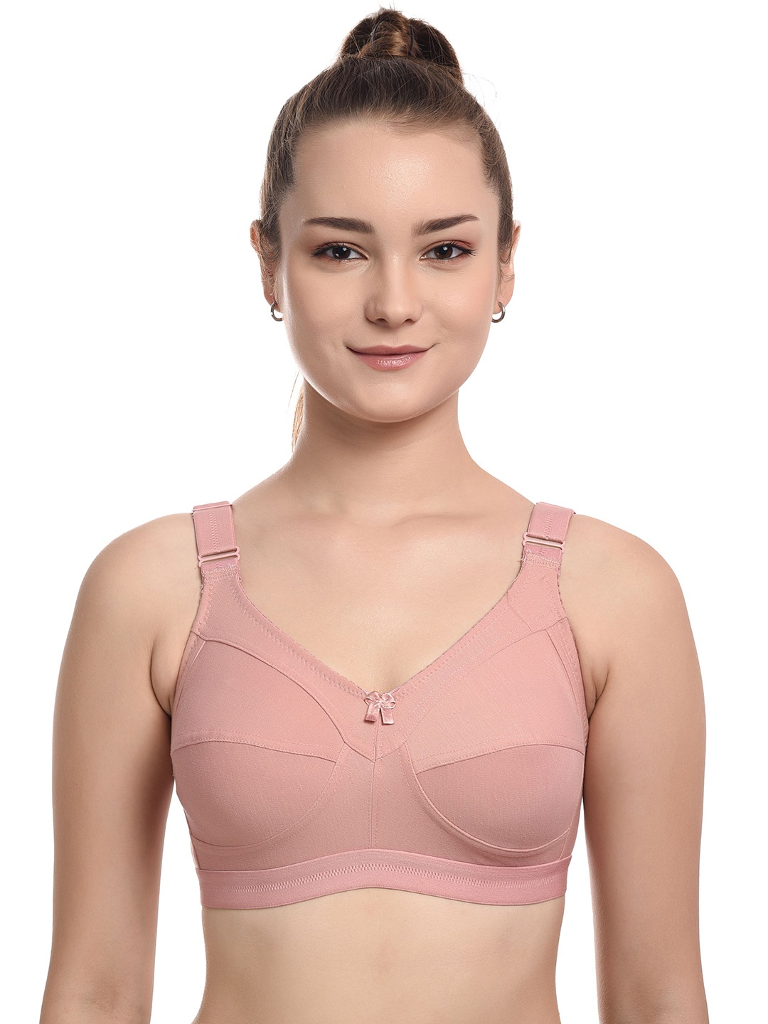 

new blue eyes Women Cotton Full Coverage Bra, Pink