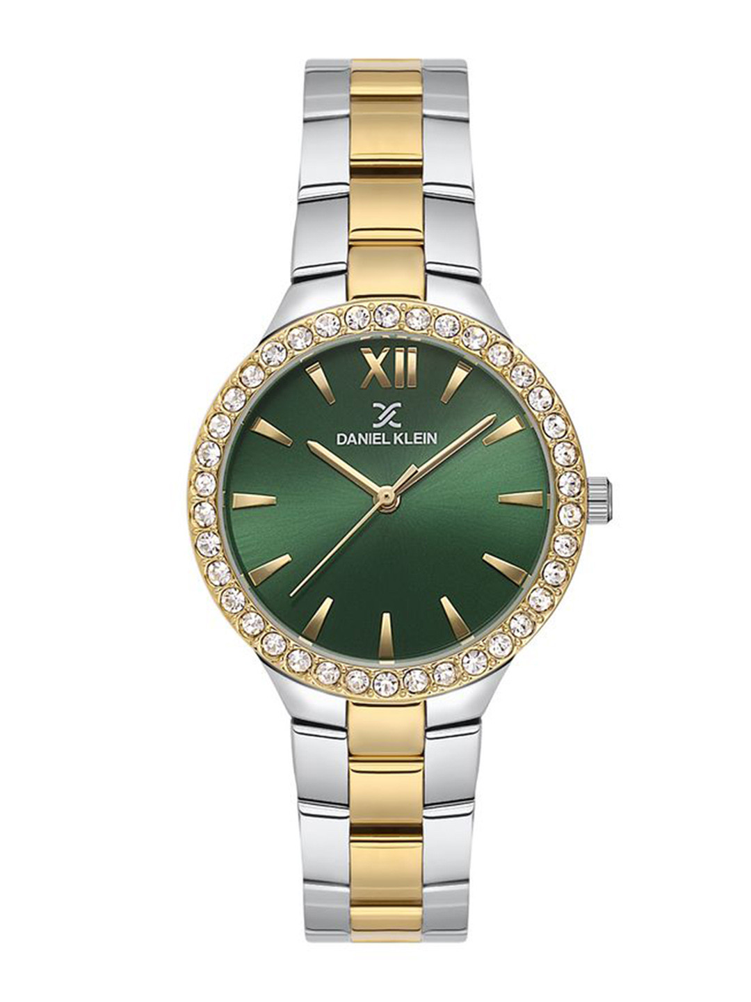 

Daniel Klein Women Embellished Dial & Bracelet Style Straps Analogue Watch DK.1.13205-7, Green
