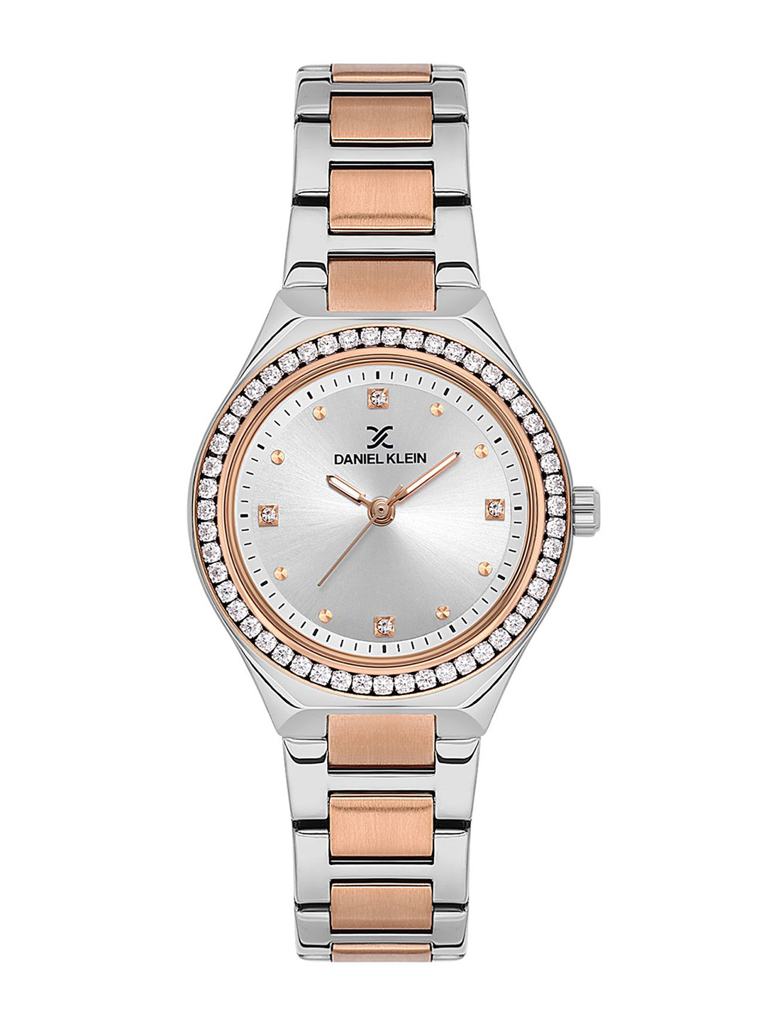 

Daniel Klein Women Embellished Dial & Bracelet Style Straps Analogue Watch DK.1.13765-5, Silver