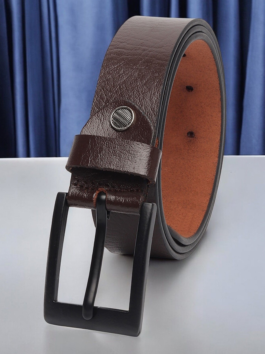 

Kastner Men Textured Leather Formal Belt, Brown