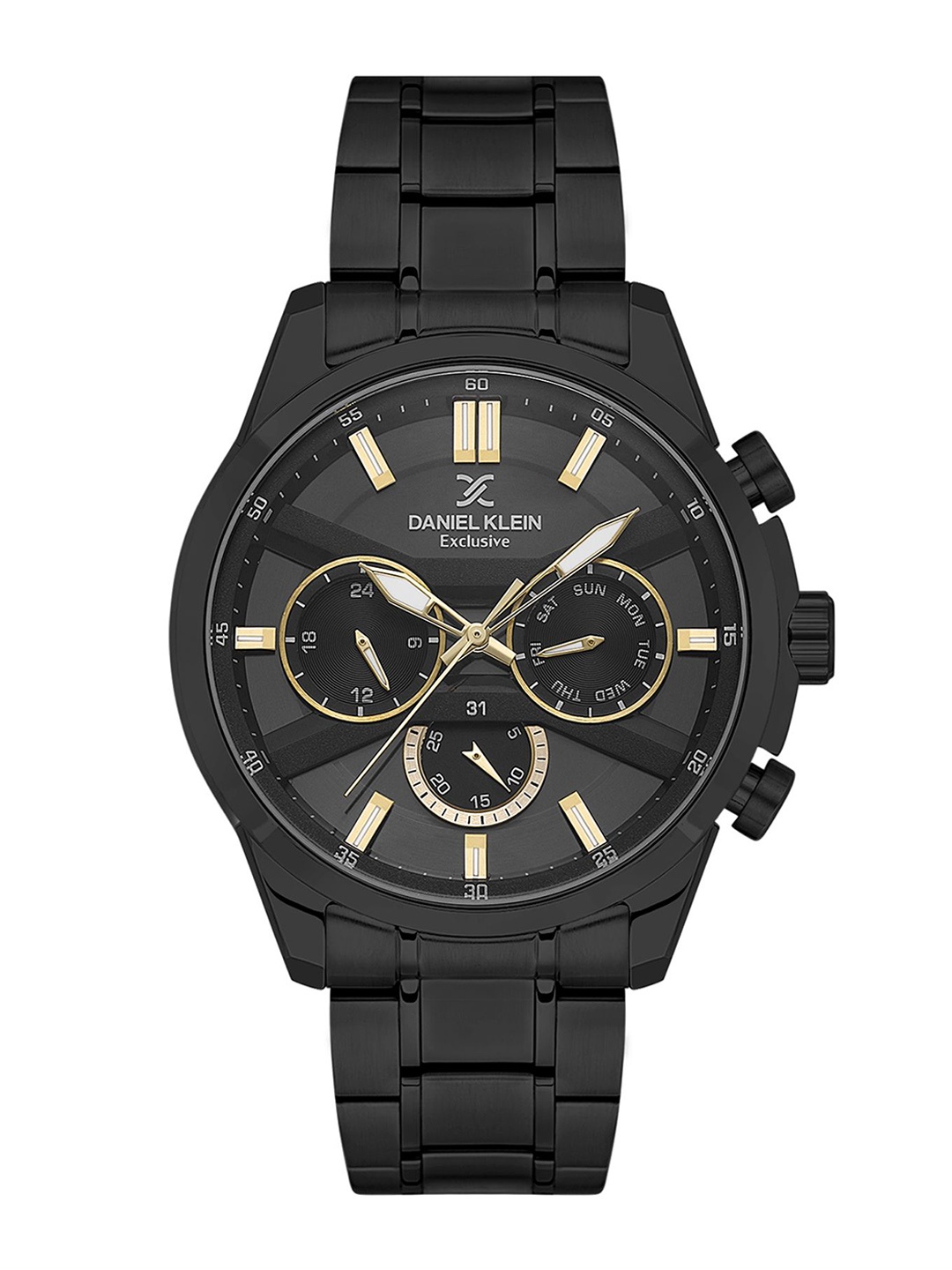 

Daniel Klein Premium Men Dial & Metallic Strap Analogue Watch DK.1.13793-5, Black