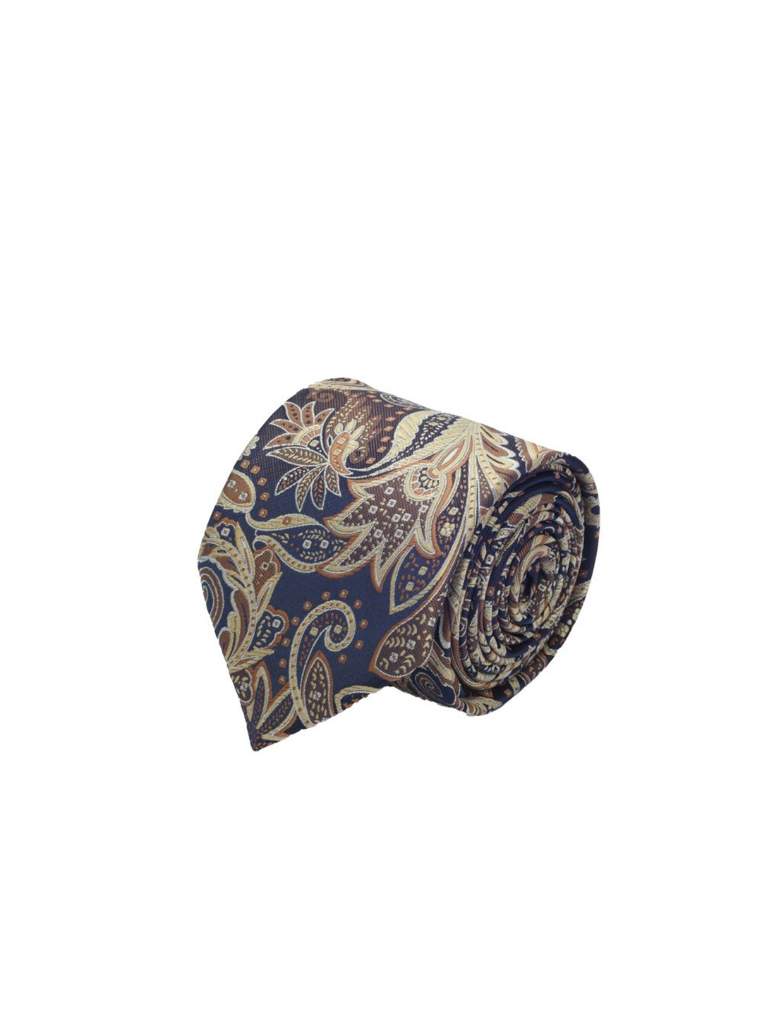 

Cazzano Men Printed Open Tip Tie, Brown