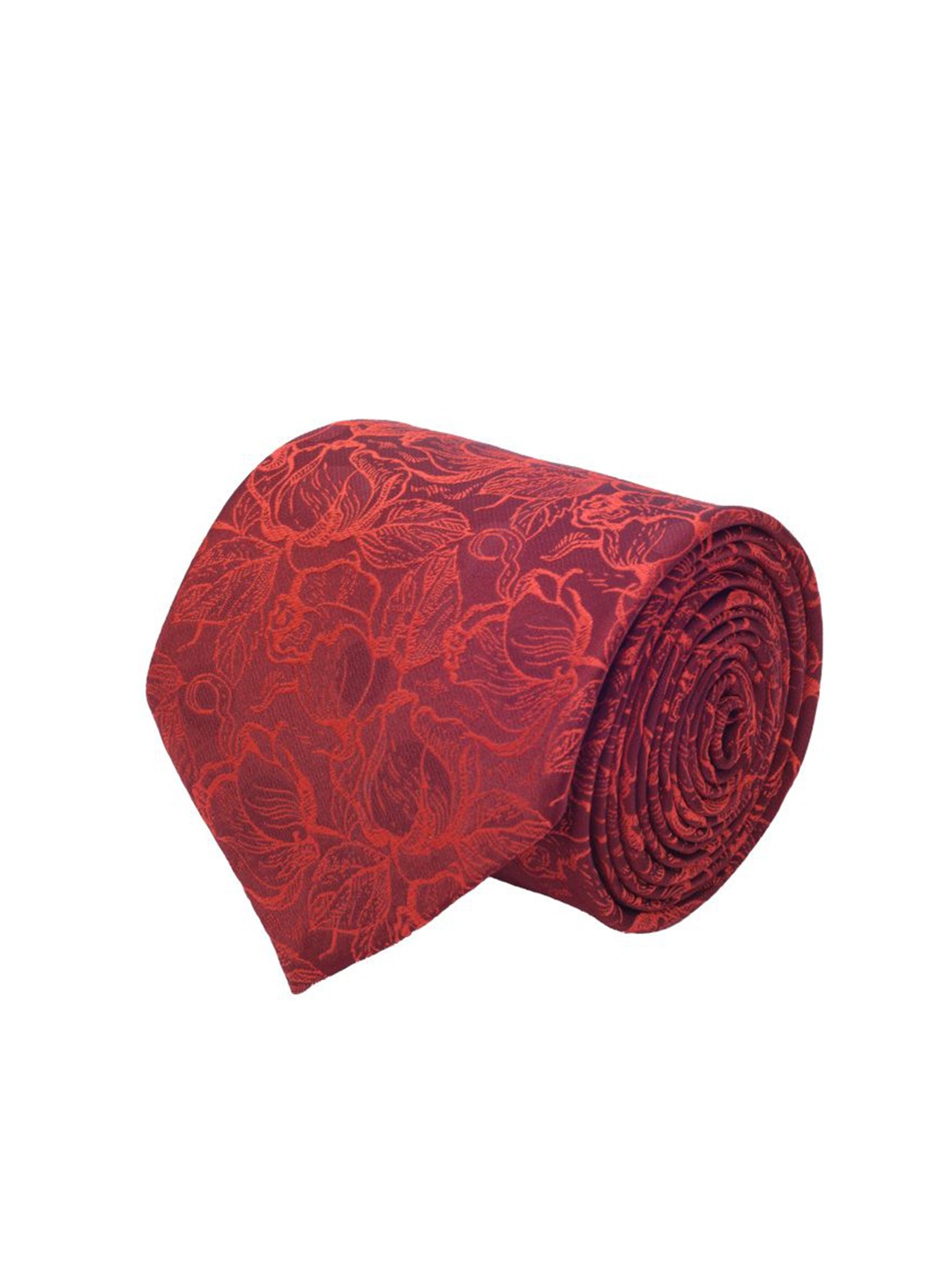 

Cazzano Men Printed Broad Tie, Maroon