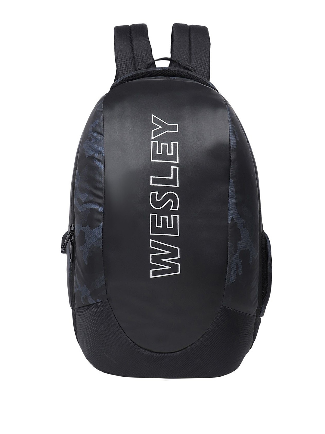 

Wesley Unisex Brand Logo Backpack, Black