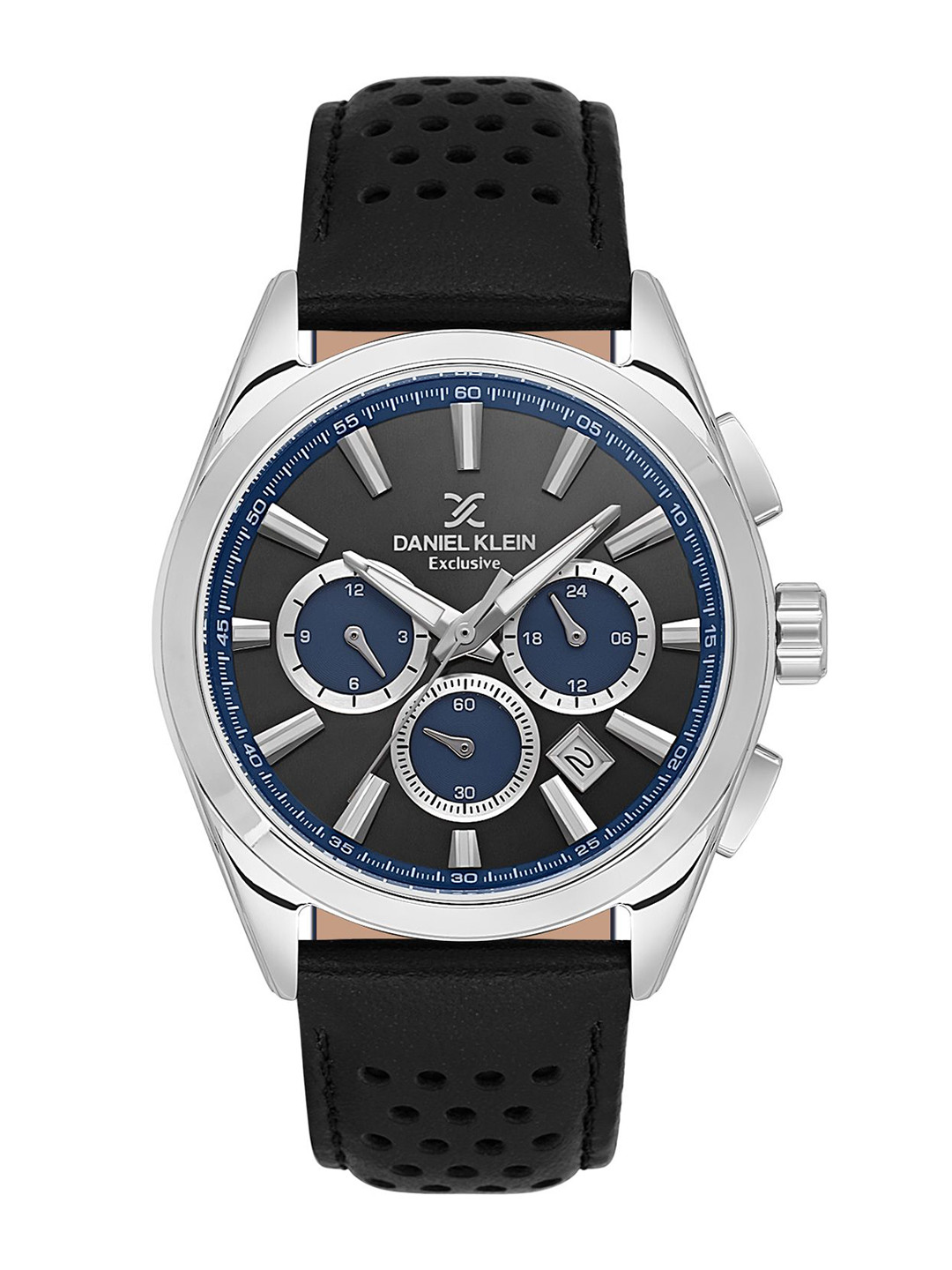 

Daniel Klein Men Dial & Leather Textured Straps Analogue Watch DK.1.13809-1, Grey