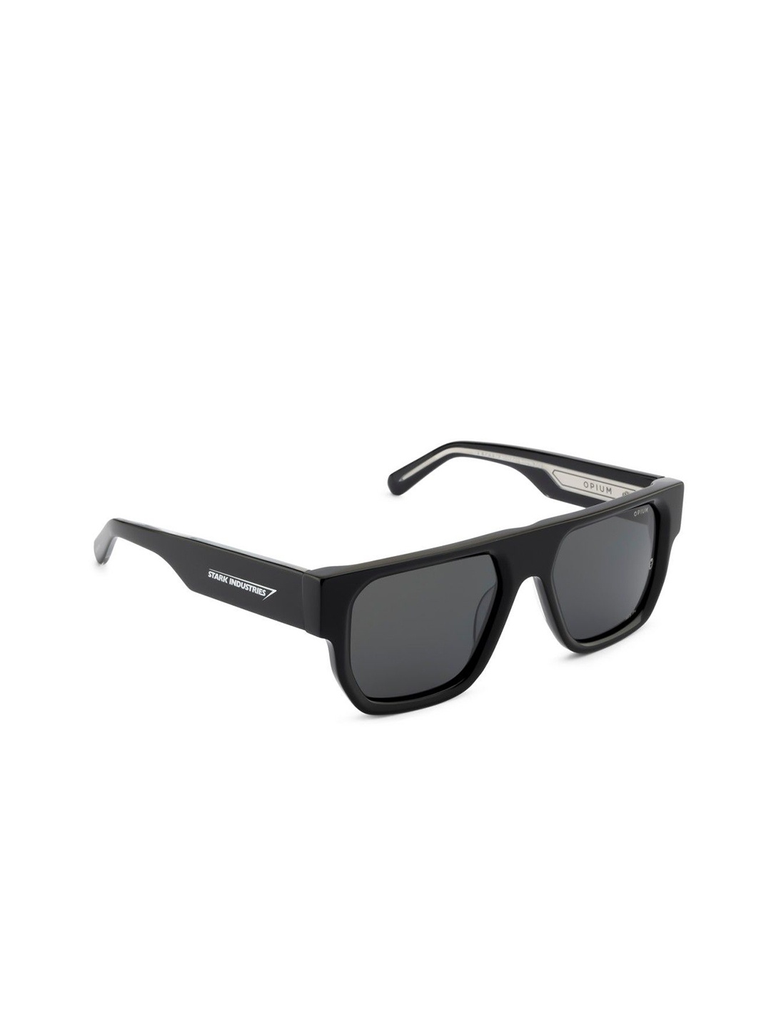 

OPIUM Men Square Sunglasses with Polarised and UV Protected Lens OP-M011-C01, Black