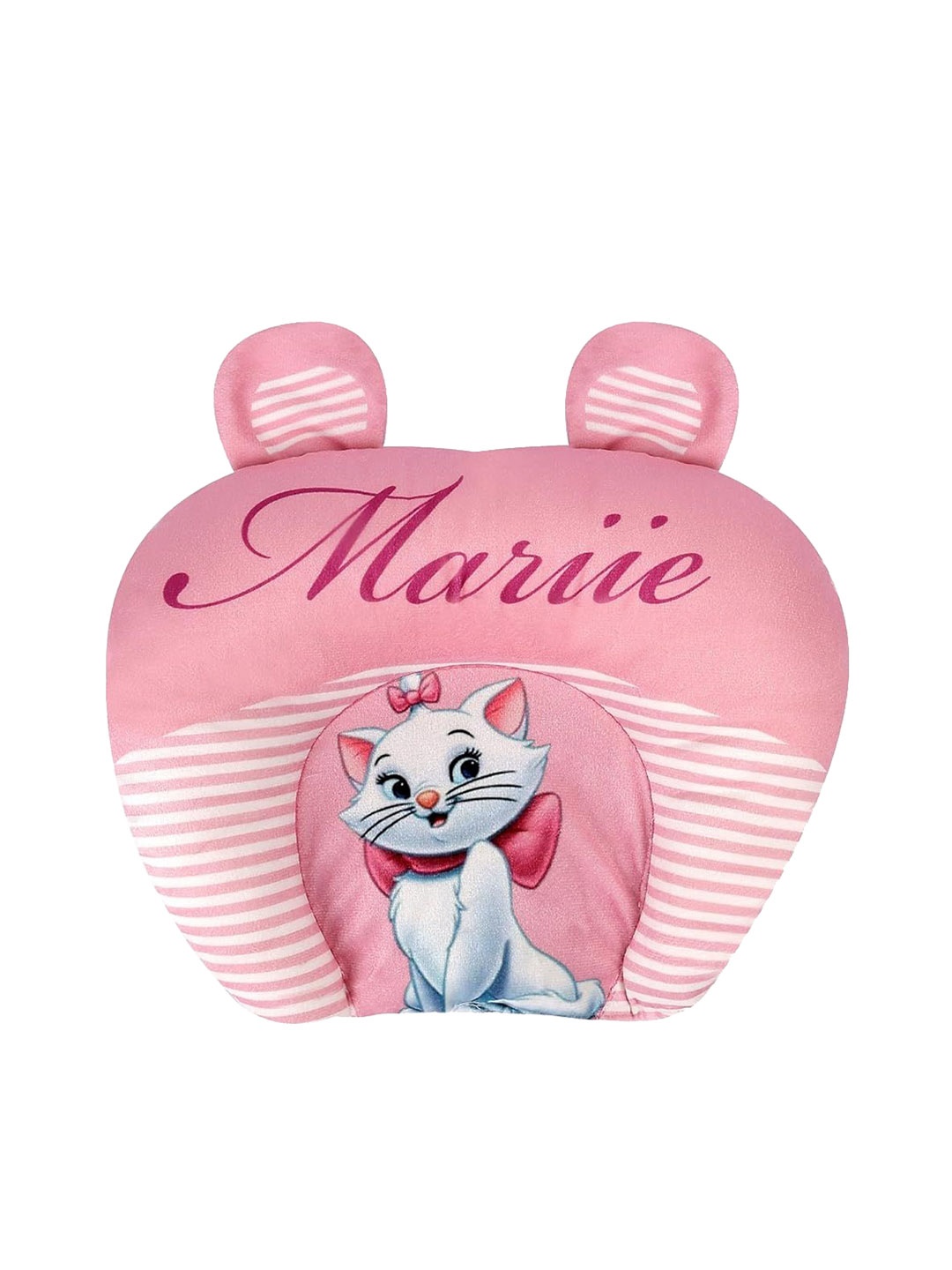 

NeonateCare Kids Striped Cotton Baby Pillow, Pink