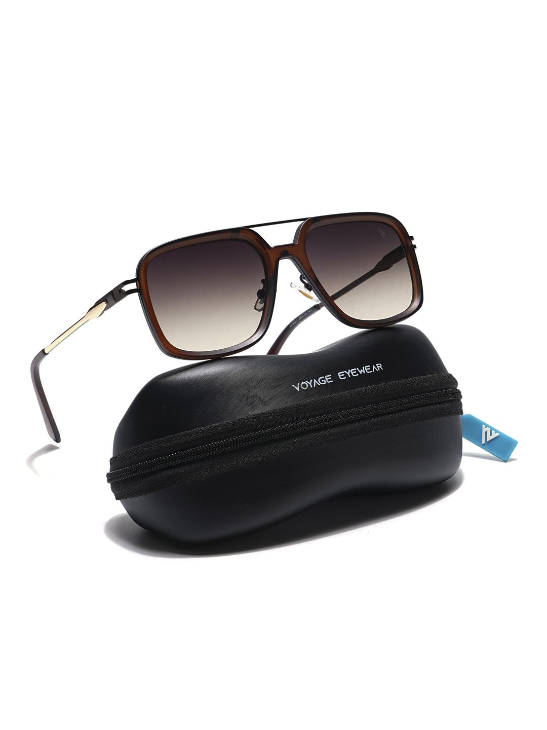 

Voyage Unisex Wayfarer Sunglasses with UV Protected Lens 2A831MG5864, Brown