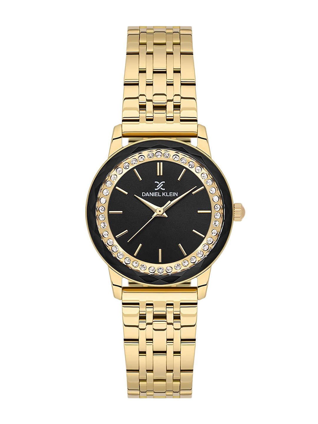 

Daniel Klein Women Embellished Dial & Analogue Watch DK.1.13825-4, Black