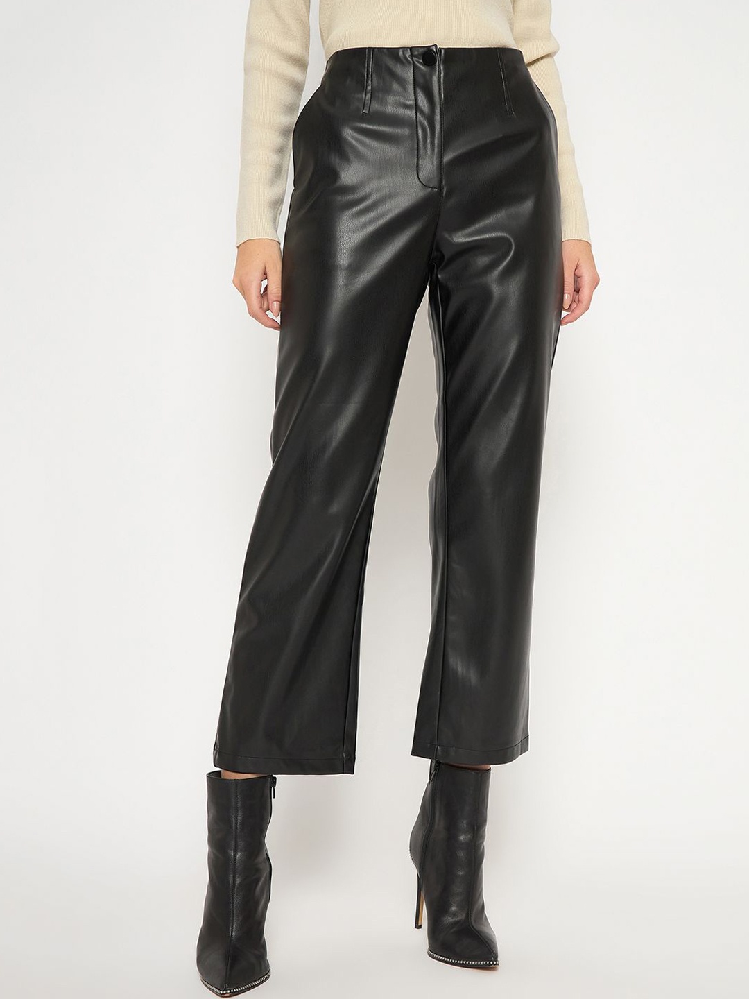 

Madame Women Culottes Casual Trousers, Black