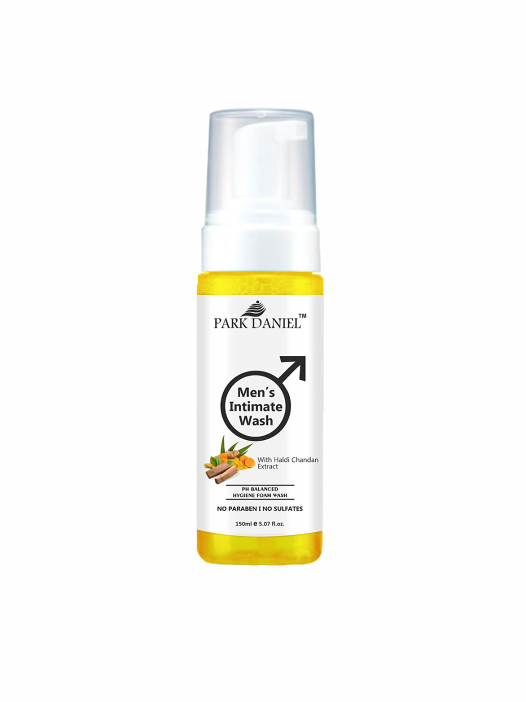 

Park Daniel Men Intimate Wash With Haldi Chandan Extract - 150 ml, Yellow