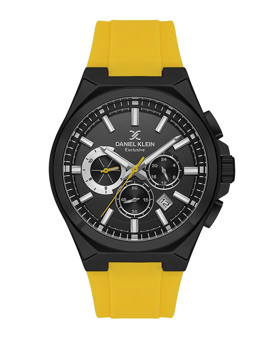 

Daniel Klein Men Exclusive Dial & Silicone Straps Analogue Watch DK.1.13815-6, Black