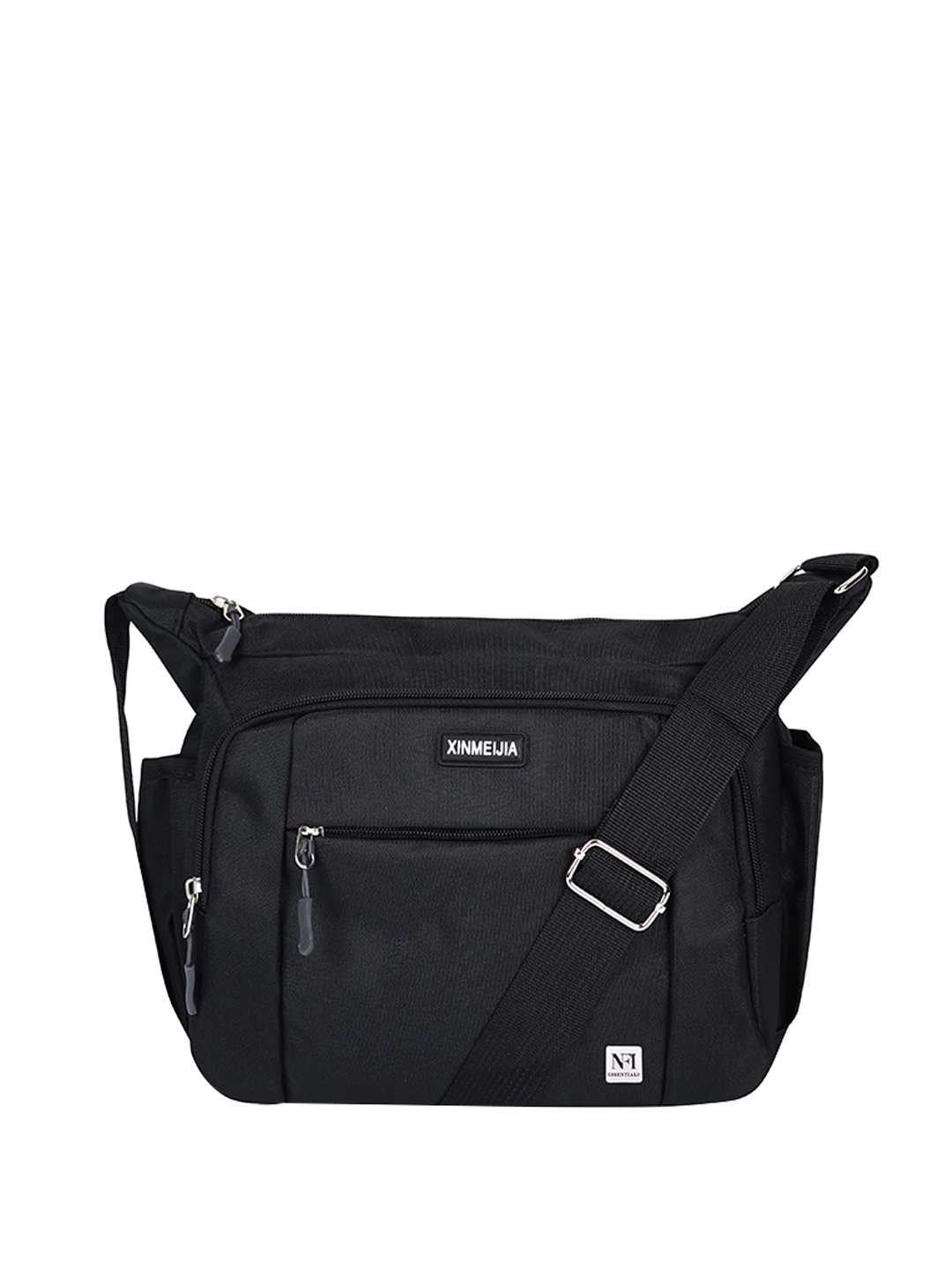 

NFI essentials Solid Messenger Bag, Black