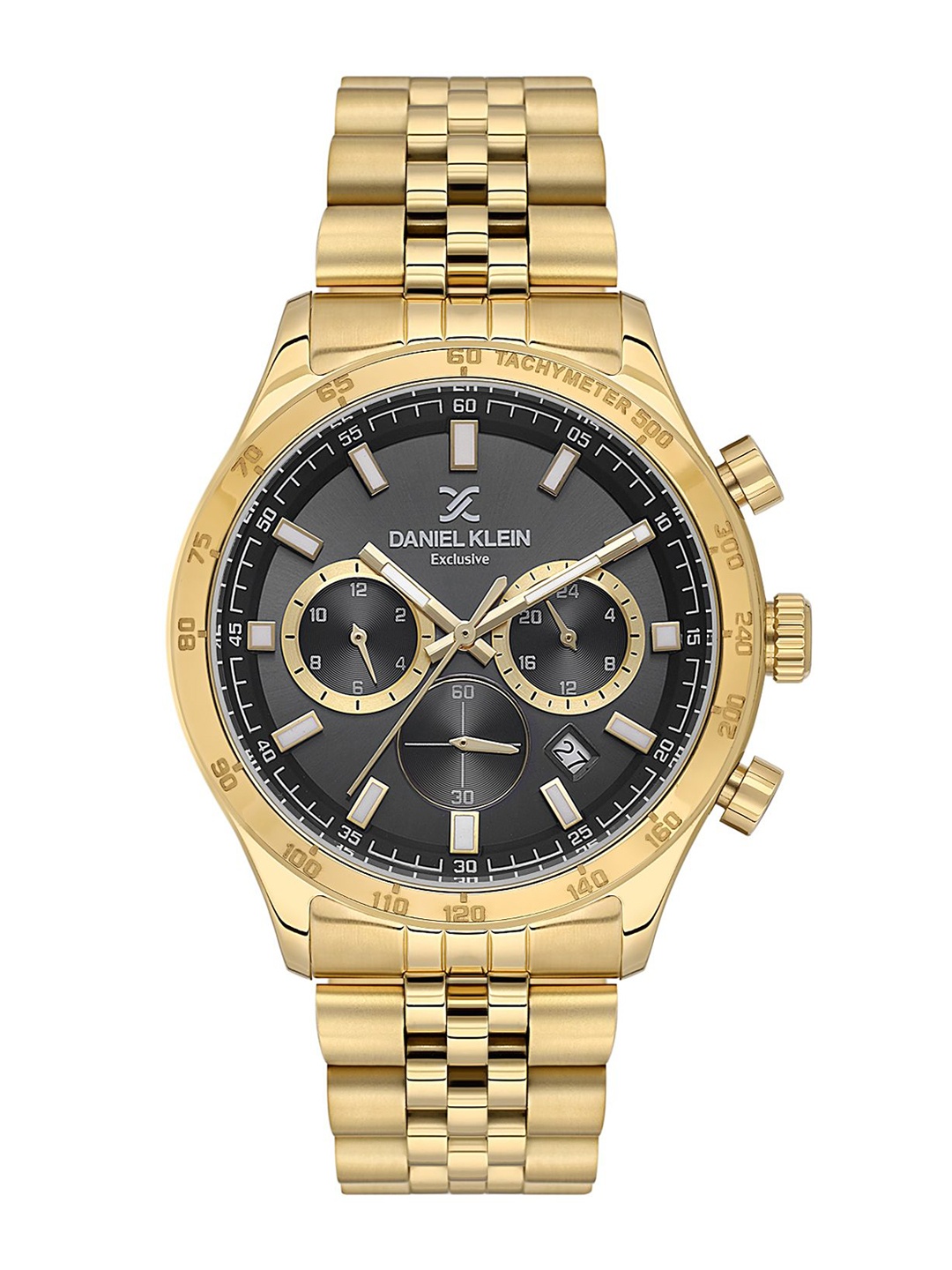 

Daniel Klein Men Dial & Bracelet Style Straps Analogue Watch DK.1.13851-4, Black