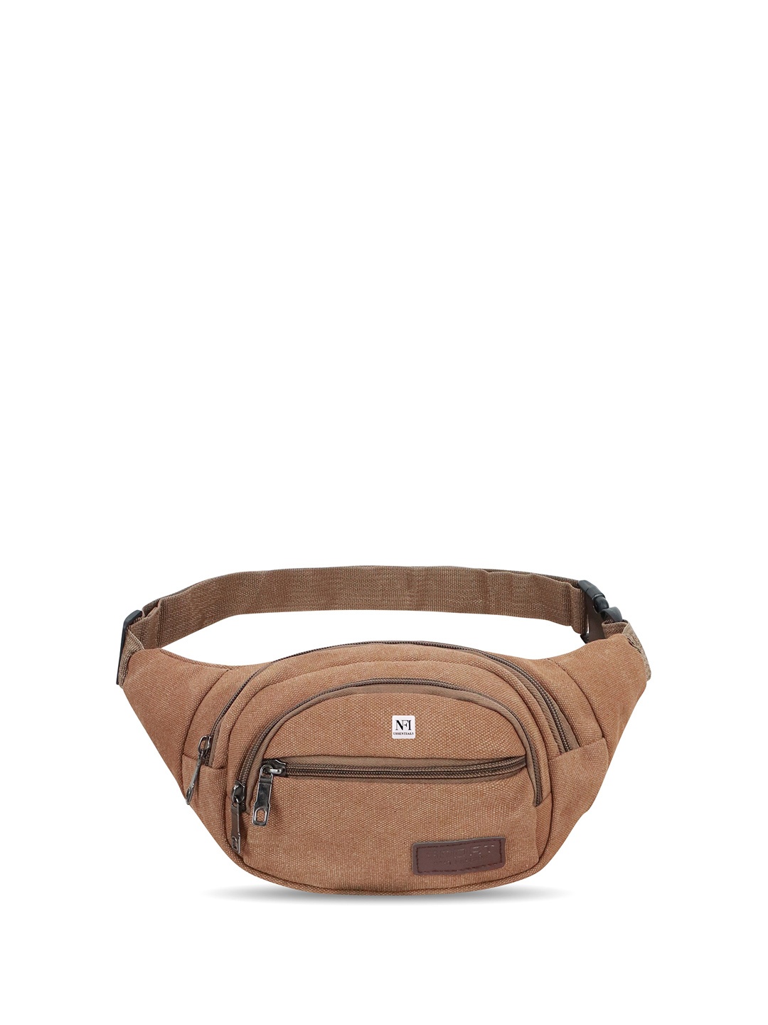 

NFI essentials Unisex Canvas Waist Pouch Bag, Brown