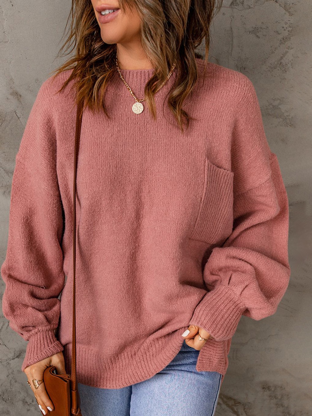 

StyleCast Women Long Sleeves Pullover Sweaters, Rust