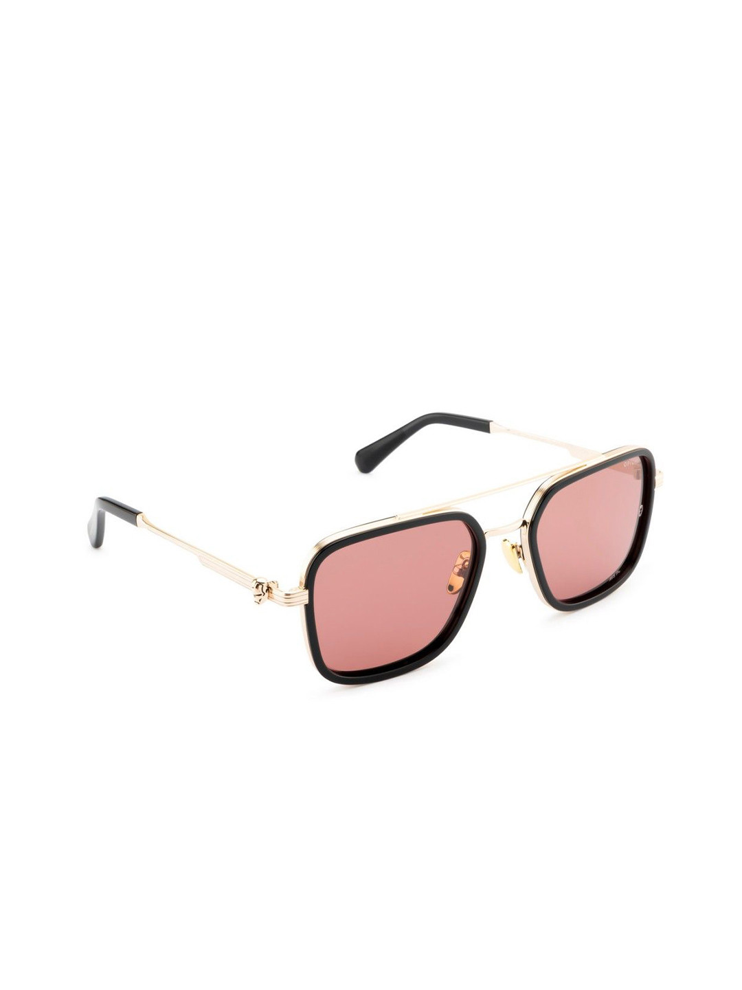 

OPIUM Men Aviator Sunglasses with Polarised and UV Protected Lens OP-M010-C03, Red