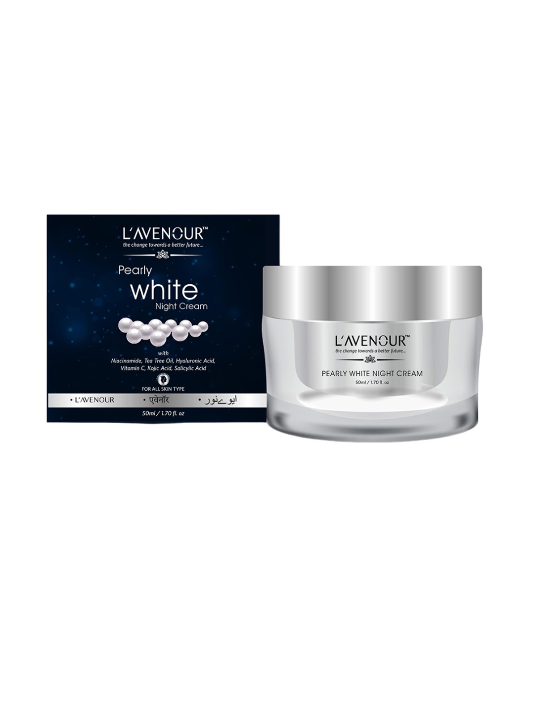 

L'AVENOUR Pearly White Night Cream With Niacinamide - 50 ml