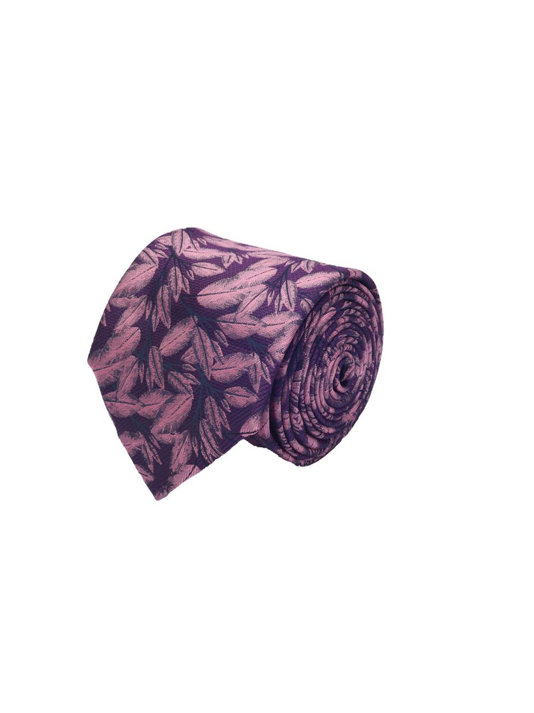 

Cazzano Men Printed Broad Tie, Purple