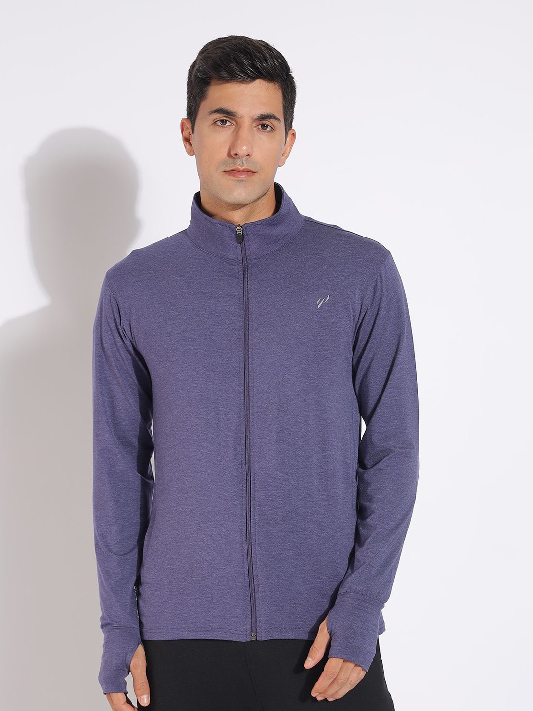 

BLUE TYGA Lightweight Antimicrobial Sporty Jacket, Violet