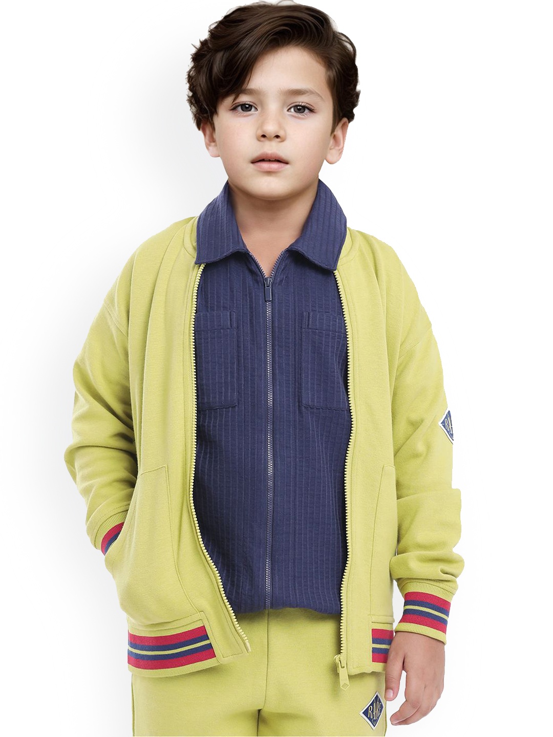 

Rare Ones Boys Applique Jacket, Green