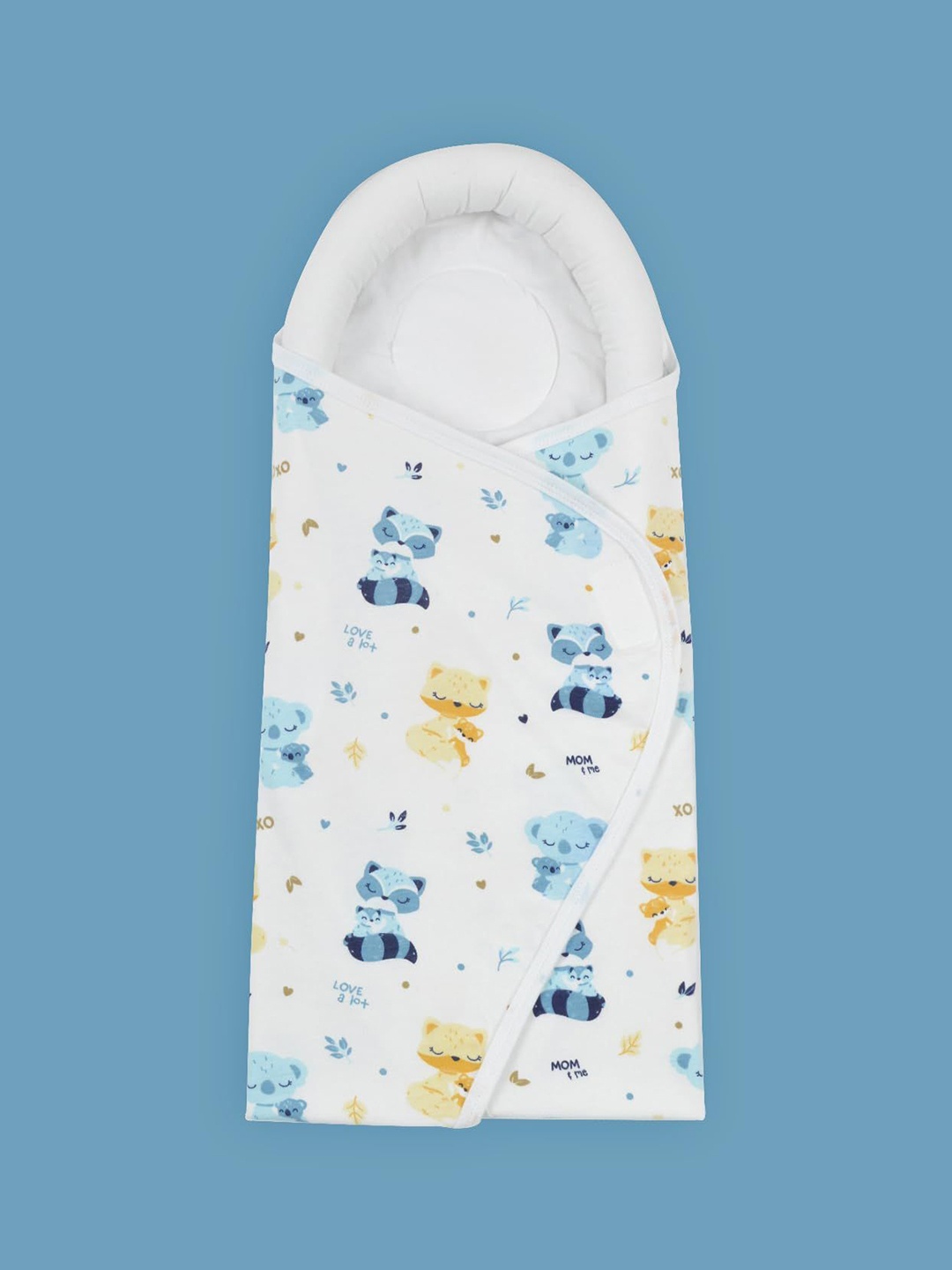 

TIDY SLEEP Infants Kids Printed Pure Cotton Baby Sleeping Bag, White