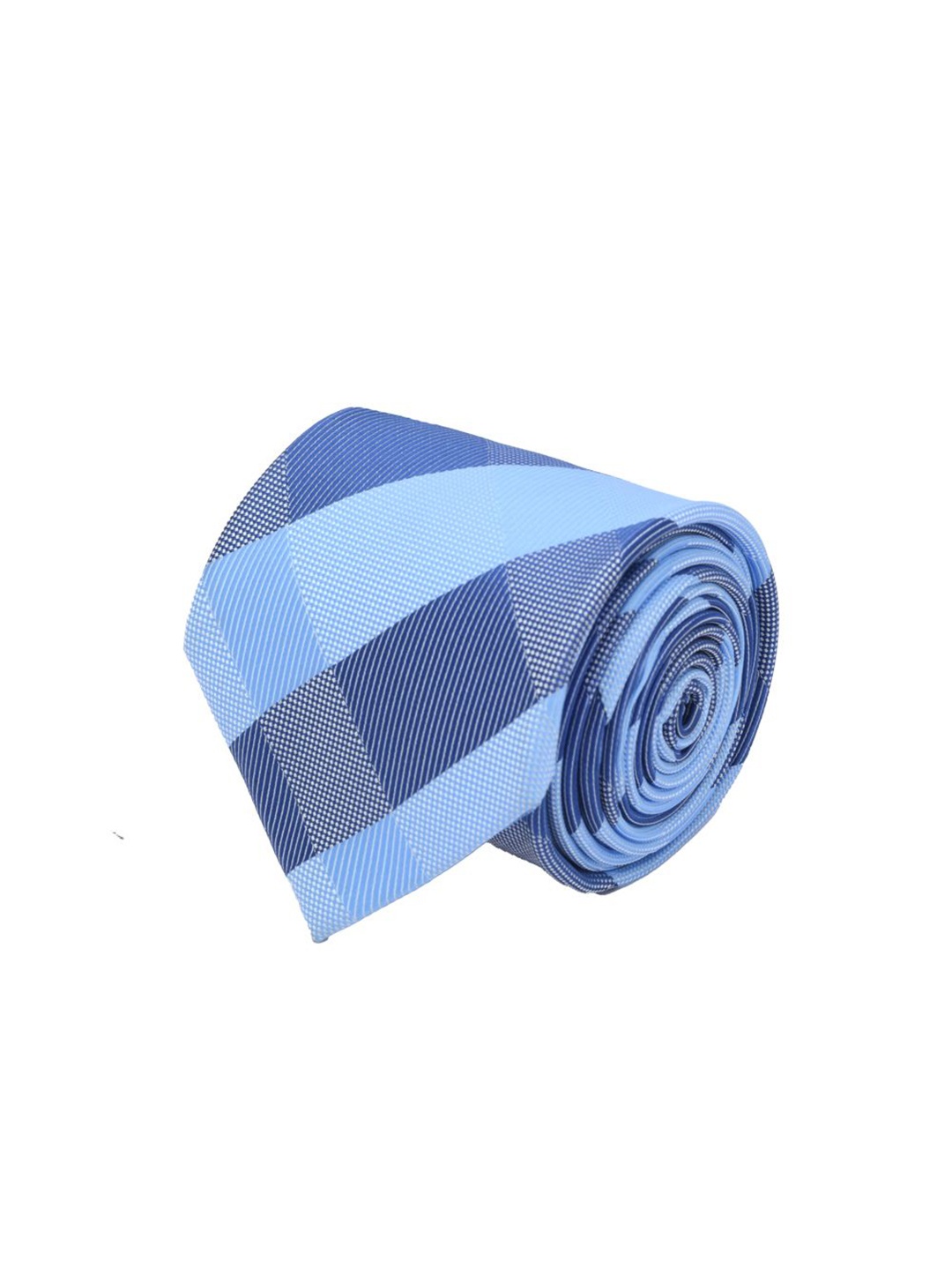 

Cazzano Men Checked Broad Tie, Blue