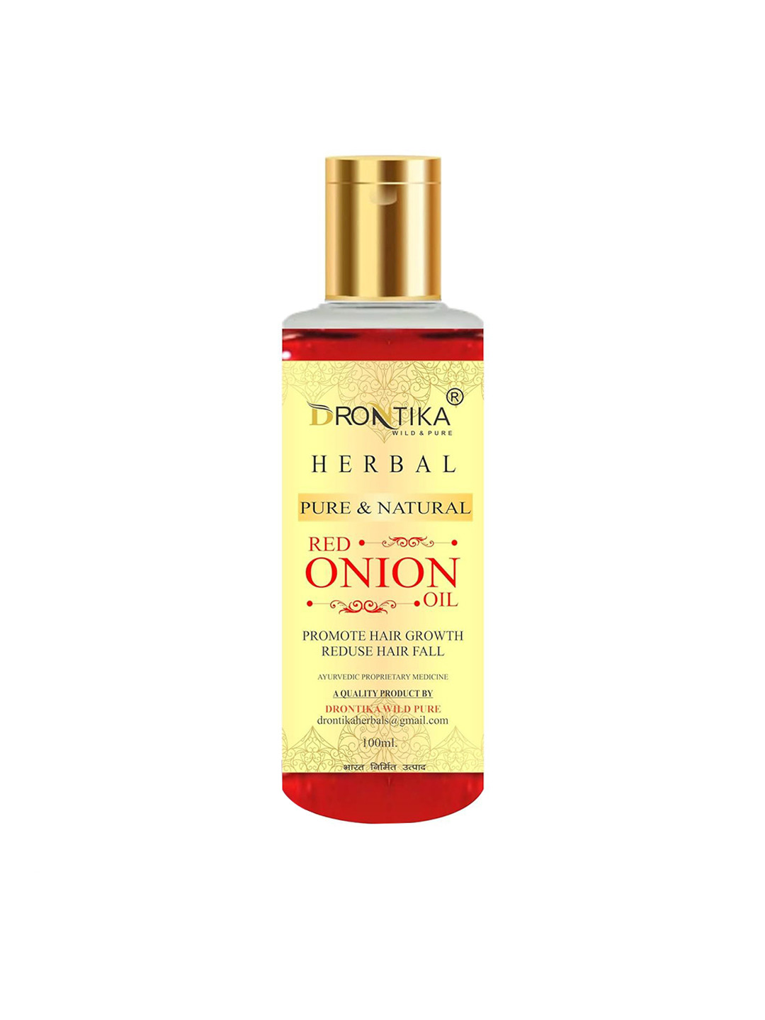 

DRONTIKA Herbal Natural Red Onion Oil - 100 ml, White