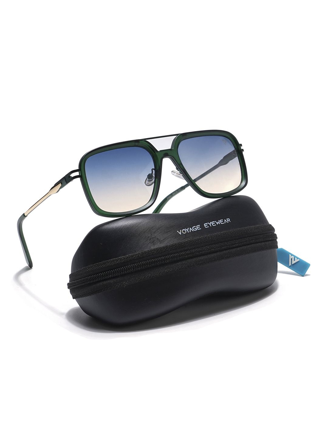 

Voyage Unisex Wayfarer Sunglasses with UV Protected Lens 2A831MG5863, Green