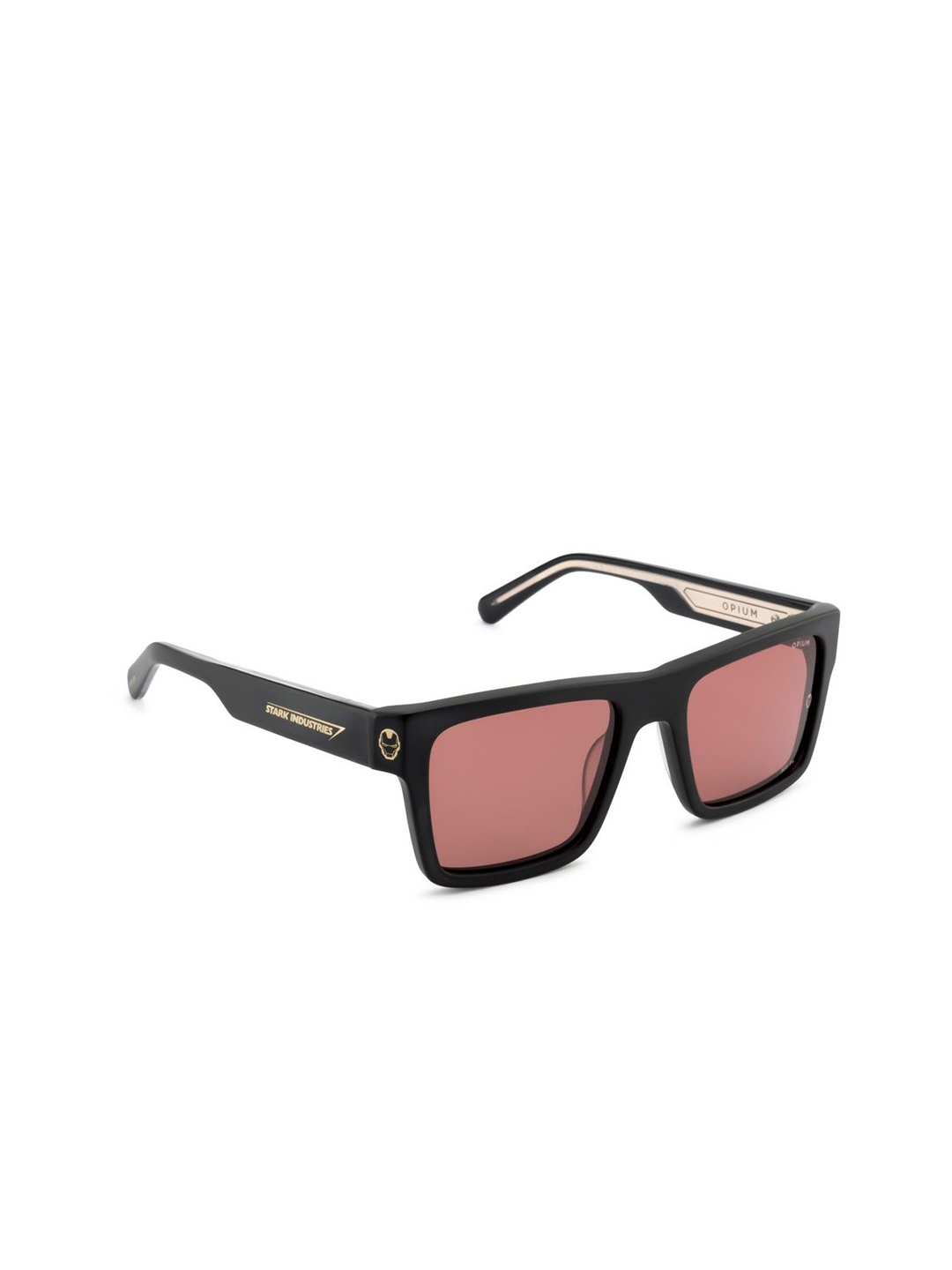 

OPIUM Men Square Sunglasses with Polarised and UV Protected Lens OP-M013-C03, Maroon