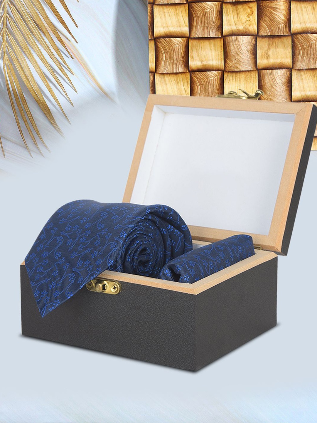 

Cazzano Men Accessory Gift Set Comes with a box, Blue