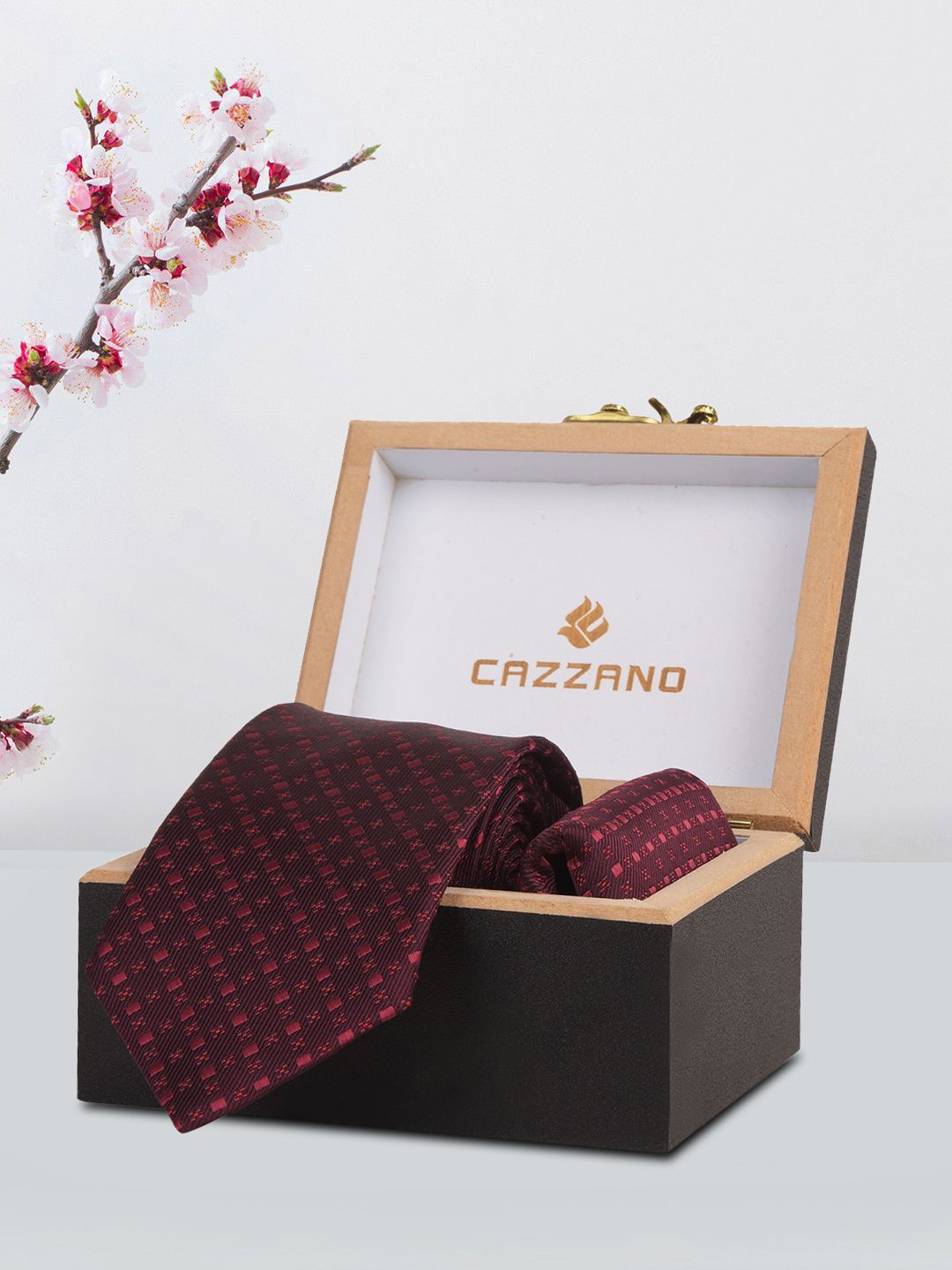 

Cazzano Men Accessory Gift Set, Maroon