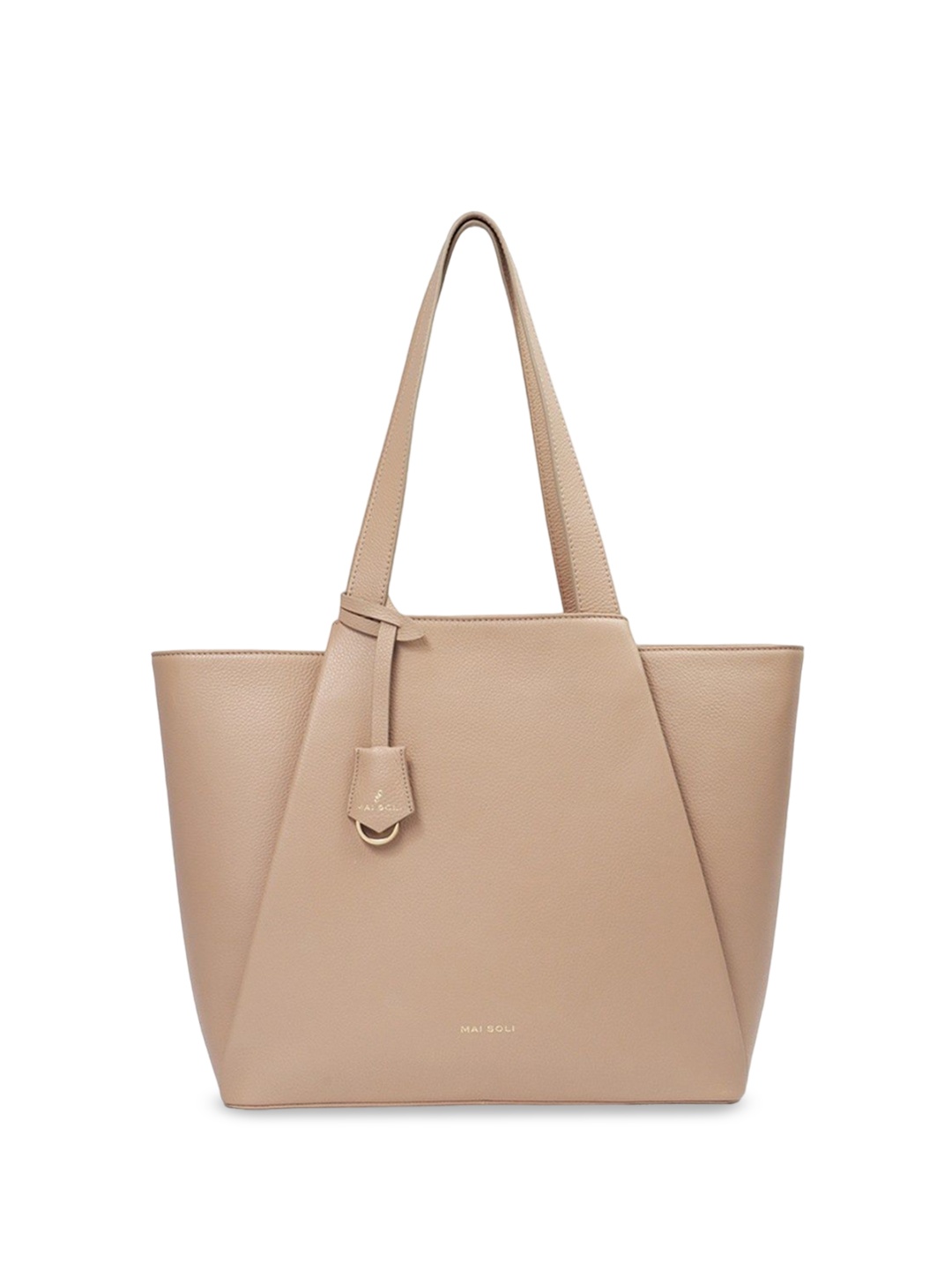 

Women Nude Genuine Leather Clover Tote Bag