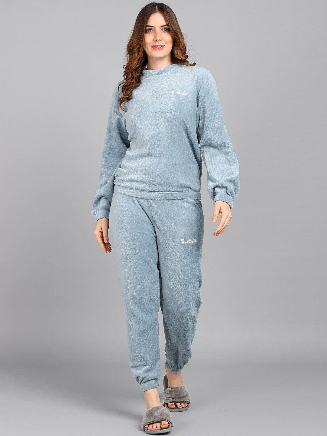 

NEUDIS Women Round Neck Night suit, Blue