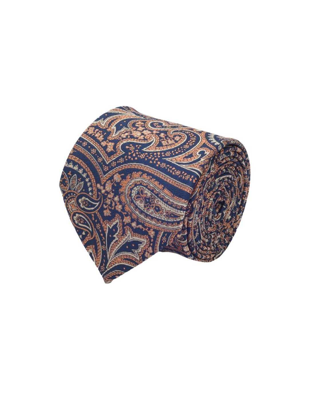 

Cazzano Men Printed Broad Tie, Blue