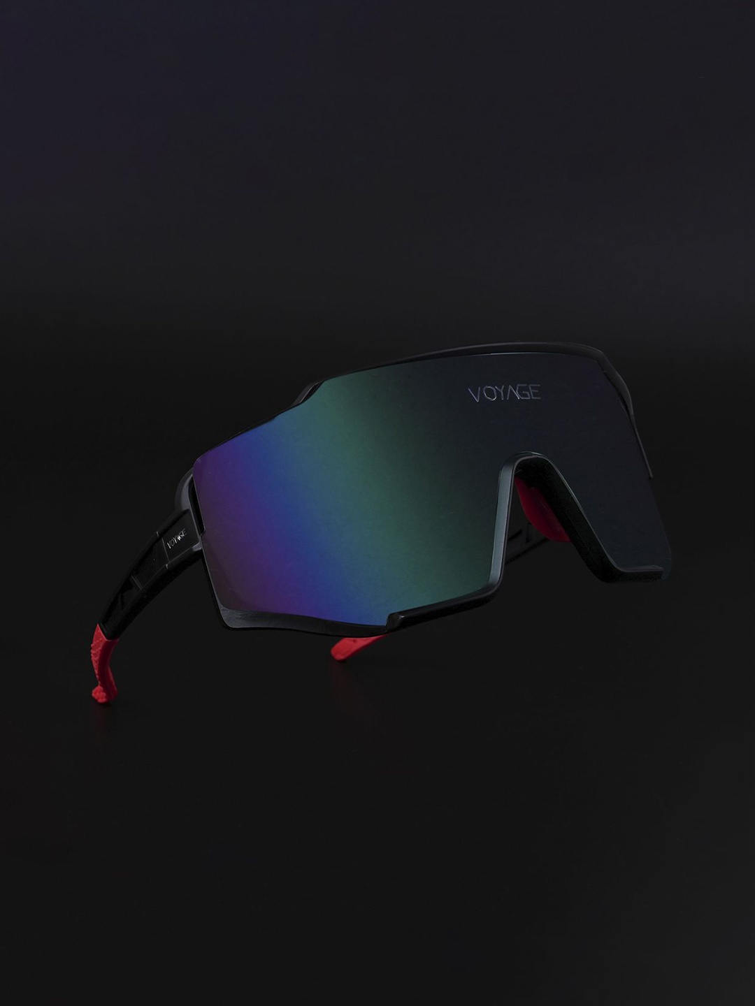 

Voyage Unisex Sports Sunglasses with UV Protected Lens 20895MG5527, Black